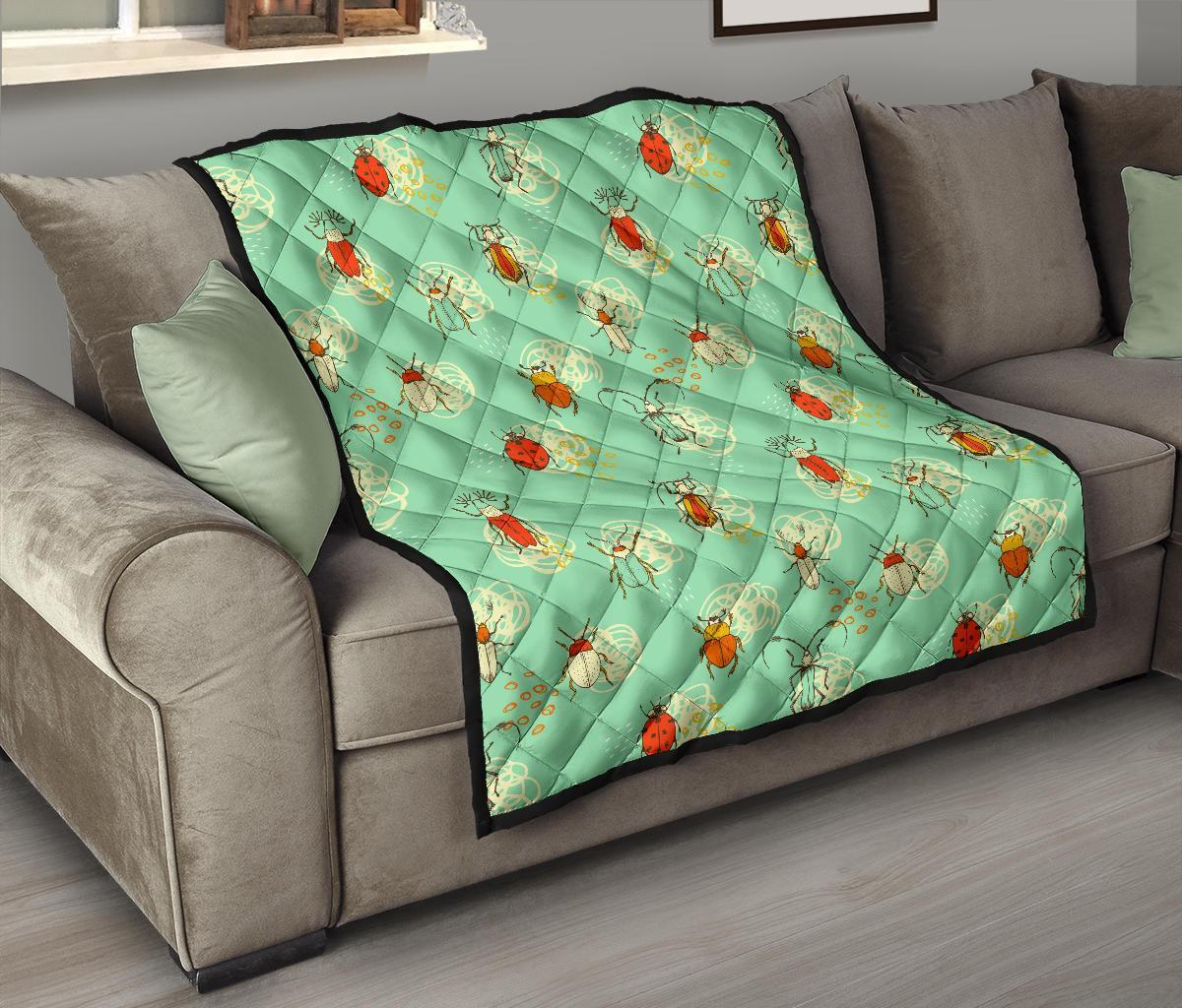 Bug Print Pattern Quilt-grizzshop