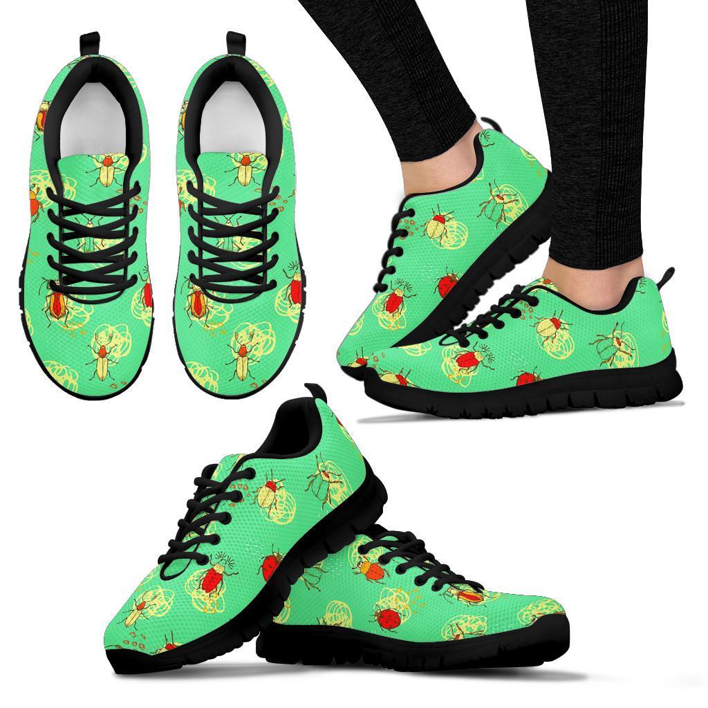 Bug Print Pattern Sneaker Shoes For Men Women-grizzshop