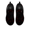 Bull Skull Black And Red Print Pattern Black Sneaker-grizzshop