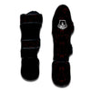 Bull Skull Black And Red Print Pattern Muay Thai Shin Guards-grizzshop