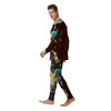 Bull Skull Indian Tribal Print Men's Pajamas-grizzshop