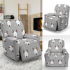 Bull Terrier Glay Pattern Print Recliner Cover-grizzshop