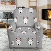 Bull Terrier Glay Pattern Print Recliner Cover-grizzshop