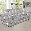 Bull Terrier Glay Pattern Print Sofa Covers-grizzshop