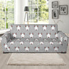 Bull Terrier Glay Pattern Print Sofa Covers-grizzshop