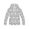 Bull Terrier Glay Pattern Print Women Pullover Hoodie-grizzshop