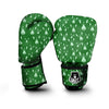 Bull Terrier Green Print Pattern Boxing Gloves-grizzshop