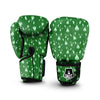 Bull Terrier Green Print Pattern Boxing Gloves-grizzshop