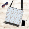 Bull Terrier Heart Pattern Print Crossbody Bags-grizzshop