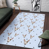 Bull Terrier Heart Pattern Print Floor Mat-grizzshop