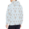 Bull Terrier Heart Pattern Print Men Pullover Hoodie-grizzshop