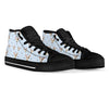 Bull Terrier Heart Pattern Print Men Women's High Top Shoes-grizzshop