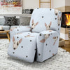 Bull Terrier Heart Pattern Print Recliner Cover-grizzshop