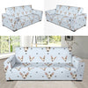 Bull Terrier Heart Pattern Print Sofa Covers-grizzshop