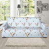 Bull Terrier Heart Pattern Print Sofa Covers-grizzshop