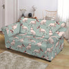 Bull Terrier Pattern Print Loveseat Cover-grizzshop