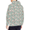 Bull Terrier Pattern Print Men Pullover Hoodie-grizzshop