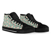 Bull Terrier Pattern Print Men Women's High Top Shoes-grizzshop