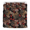 Bulldog Crochet Pattern Print Duvet Cover Bedding Set-grizzshop