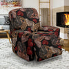 Bulldog Crochet Pattern Print Recliner Cover-grizzshop