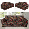 Bulldog Crochet Pattern Print Sofa Covers-grizzshop