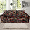 Bulldog Crochet Pattern Print Sofa Covers-grizzshop