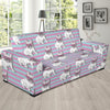 Bulldog Heart Sunglasses Pattern Print Sofa Covers-grizzshop