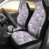 Bulldog Heart Sunglasses Pattern Print Universal Fit Car Seat Cover-grizzshop