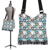 Bulldog Paint Pattern Print Crossbody Bags-grizzshop