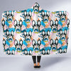 Bulldog Paint Pattern Print Hooded Blanket-grizzshop