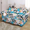 Bulldog Paint Pattern Print Loveseat Cover-grizzshop