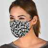 Bulldog Pattern Print Face Mask-grizzshop