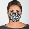 Bulldog Pattern Print Face Mask-grizzshop