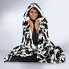 Bulldog Pattern Print Hooded Blanket-grizzshop