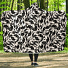 Bulldog Pattern Print Hooded Blanket-grizzshop