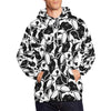 Bulldog Pattern Print Men Pullover Hoodie-grizzshop