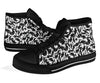 Bulldog Pattern Print Men Women's High Top Shoes-grizzshop