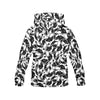 Bulldog Pattern Print Women Pullover Hoodie-grizzshop