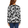 Bulldog Pattern Print Women's Sweatshirt-grizzshop