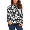 Bulldog Pattern Print Women's Sweatshirt-grizzshop