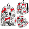 Bulldog Tuxedo Pattern Print Backpack-grizzshop