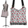 Bulldog Tuxedo Pattern Print Crossbody Bags-grizzshop