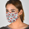 Bulldog Tuxedo Pattern Print Face Mask-grizzshop