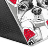 Bulldog Tuxedo Pattern Print Floor Mat-grizzshop