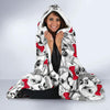 Bulldog Tuxedo Pattern Print Hooded Blanket-grizzshop