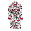 Bulldog Tuxedo Pattern Print Men Long Robe-grizzshop