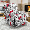 Bulldog Tuxedo Pattern Print Recliner Cover-grizzshop