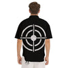 Bullseye Target Grunge Print Men's Short Sleeve Shirts-grizzshop