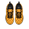 Bullseye Target Orange Print Pattern Black Sneaker-grizzshop