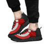 Bullseye Target White And Red Print Black Sneaker-grizzshop